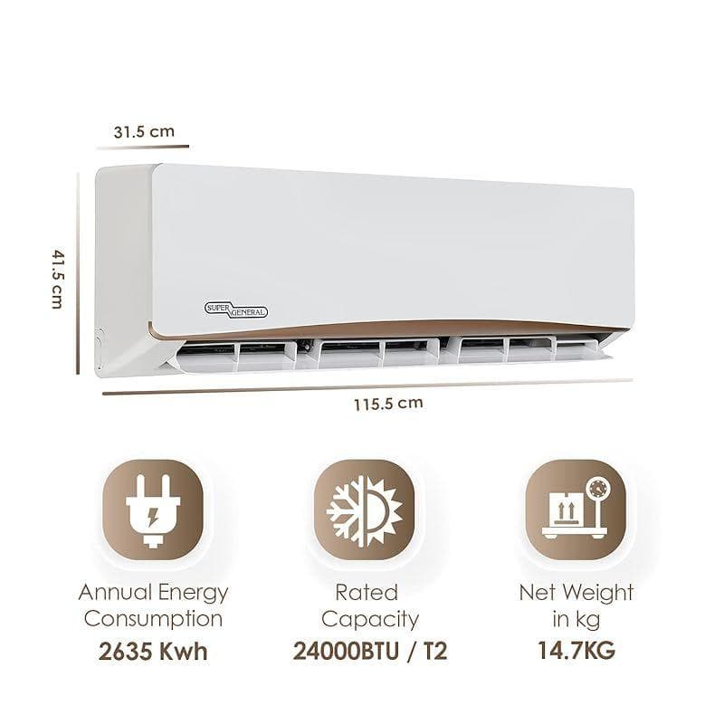 Super General 2 Ton Inverter Split AC SGS-257i | 24,000 BTU UAE